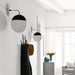 Stellar 1-Light Wall Sconce Opal Polished Nickel