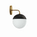 Stellar 1-Light Wall Sconce Opal Satin Brass