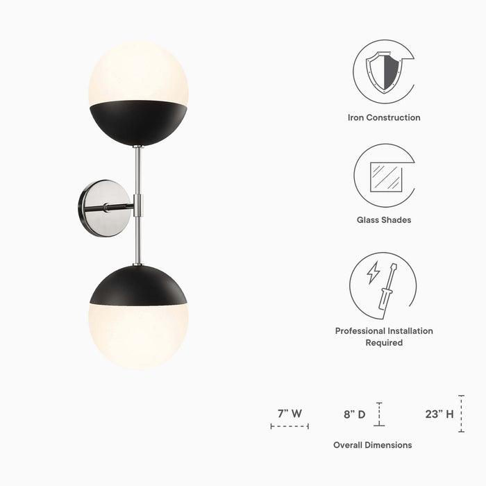 Modway Stellar 2-Light Wall Sconce - View 13