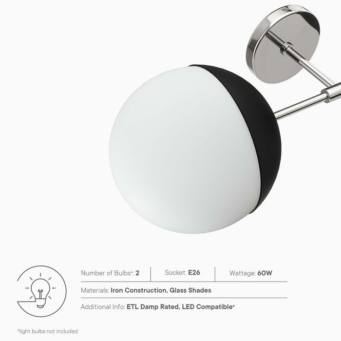Modway Stellar 2-Light Wall Sconce - View 14