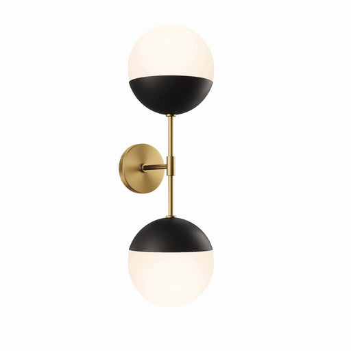 Modway Stellar 2-Light Wall Sconce in Brown - Side View