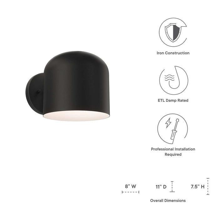 Avenue 1-Light Wall Sconce - detail close-up
