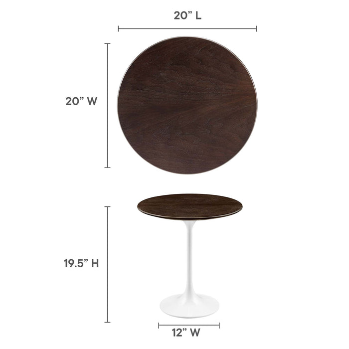 Lippa Round Wood Side Table