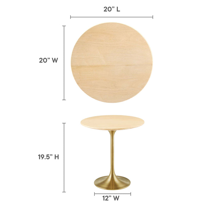 Lippa Round Wood Side Table