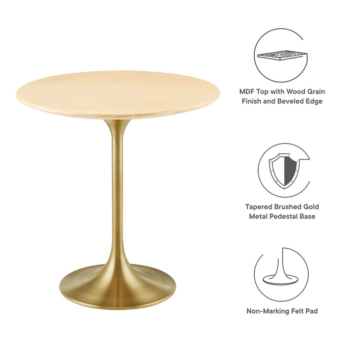 Lippa Round Wood Side Table