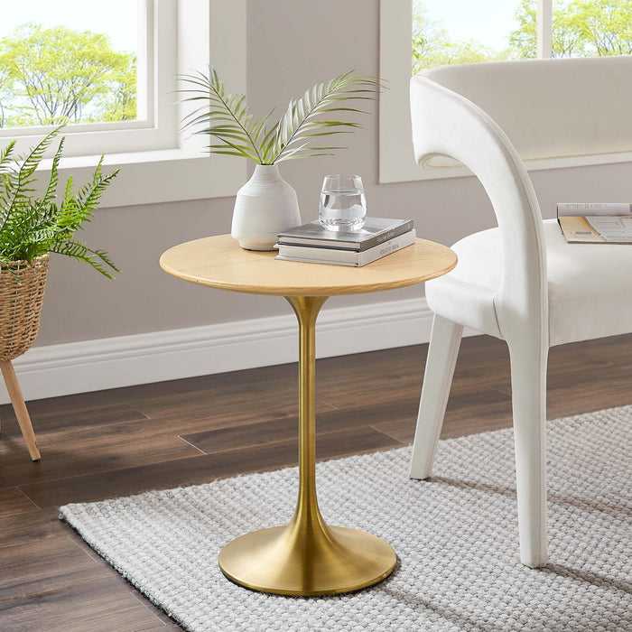 Lippa Round Wood Side Table
