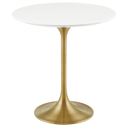 Modway Lippa 20" Round Wood Side Table in 20" - front view