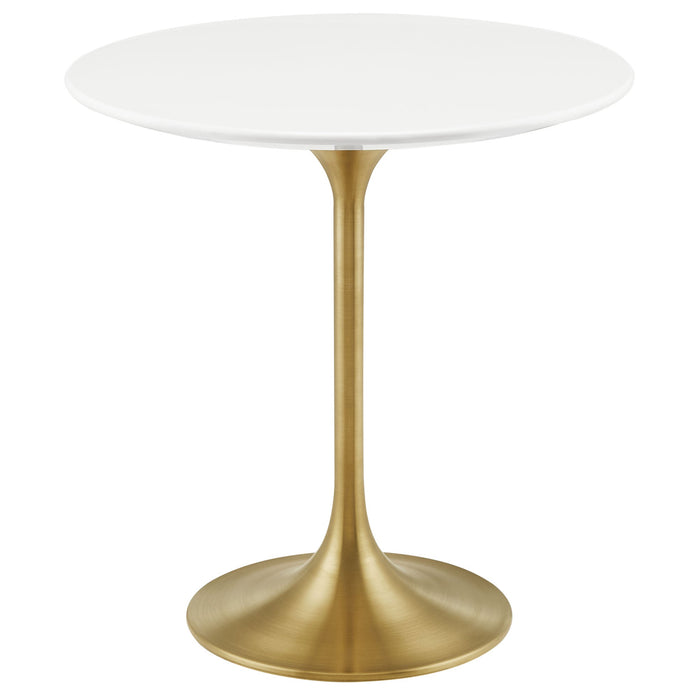 Modway Lippa 20" Round Wood Side Table in 20" - front view