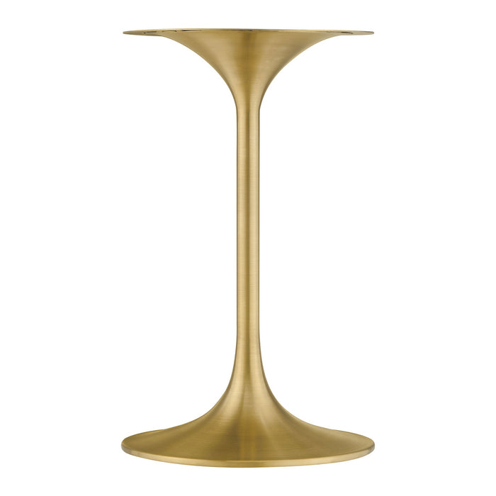 Modway Lippa 20" Round Wood Side Table in 20" - side view