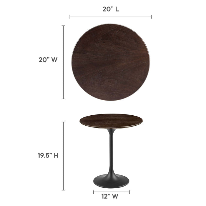 Lippa Round Wood Side Table