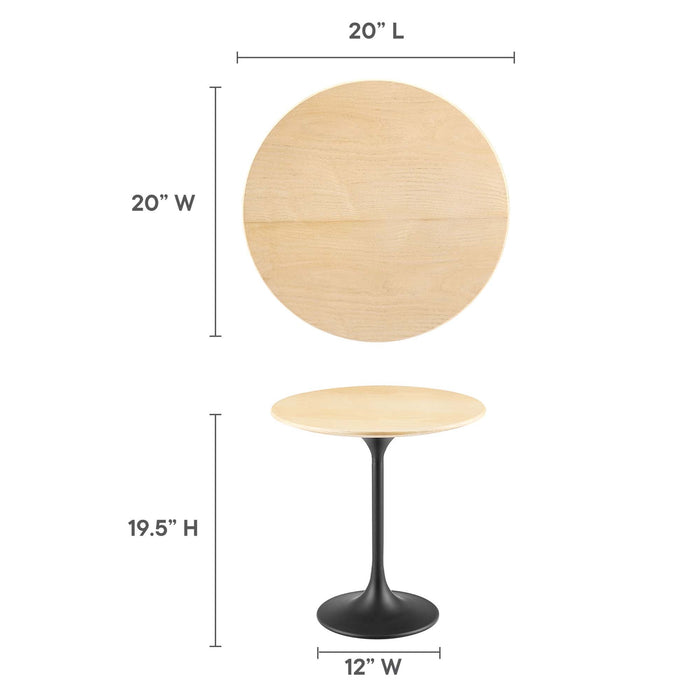 Lippa Round Wood Side Table