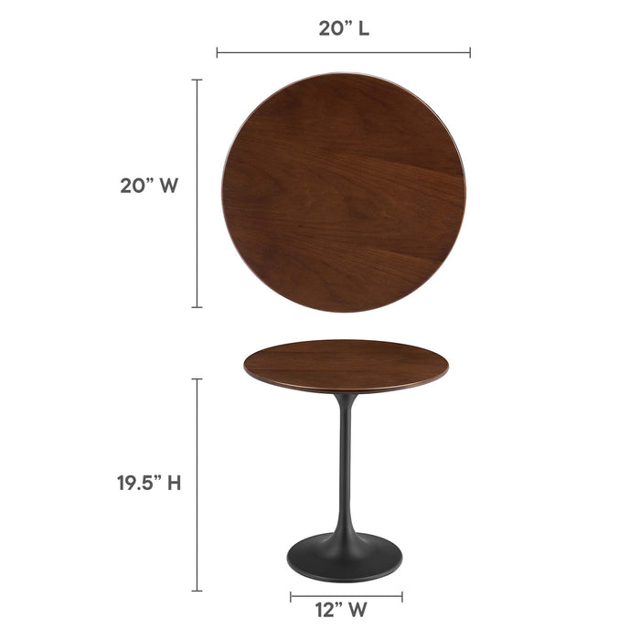 Lippa Round Wood Side Table