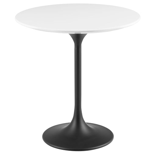 Modway Lippa 20" Round Wood Side Table in 20" - front view
