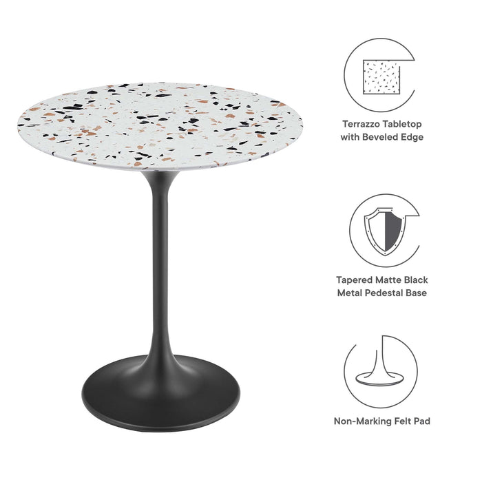 Modway Lippa Round Terrazzo Side Table Living Room Furniture - View 14