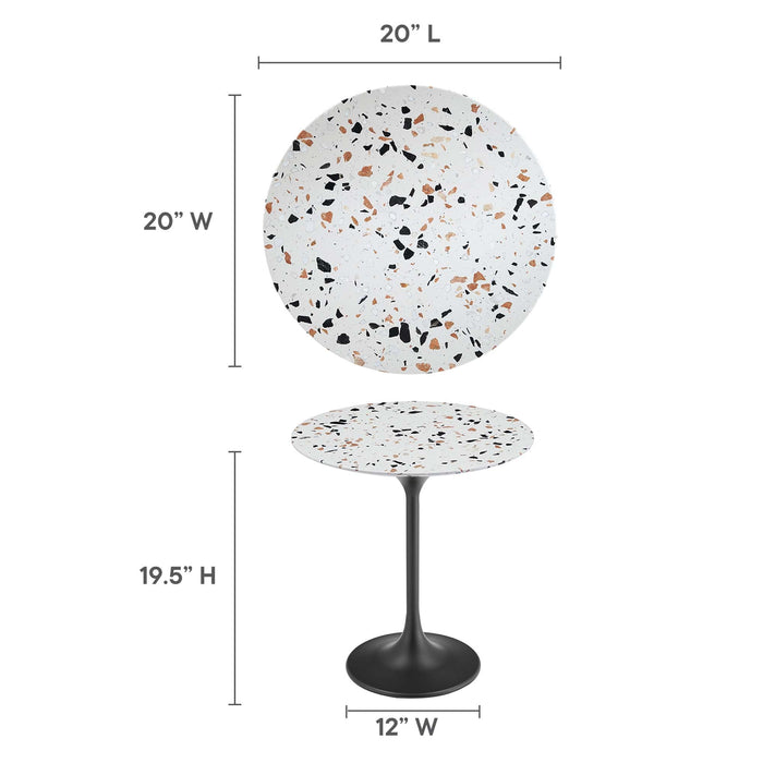 Modway Lippa Round Terrazzo Side Table Living Room Furniture - View 15