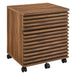 Modway Render Wood File Cabinet Storage Shelf in Brown