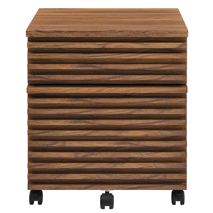 Modway Render Wood File Cabinet Storage Shelf - Lifestyle View