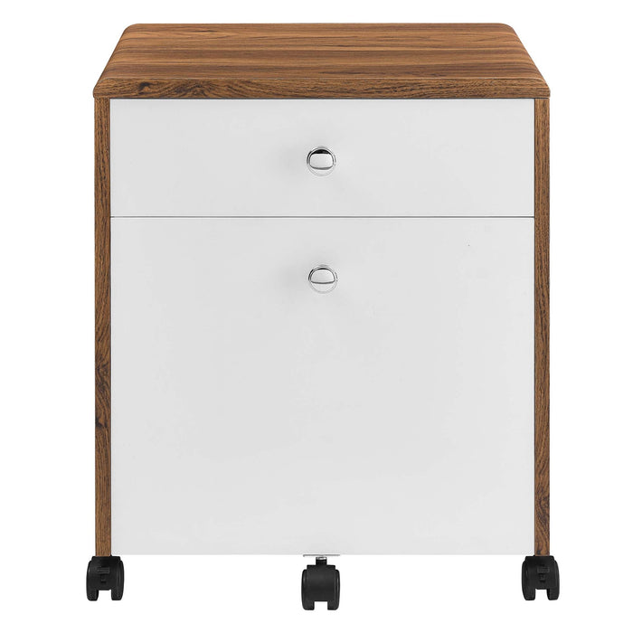 Modway Transmit Wood File Cabinet Storage Shelf - Lifestyle View