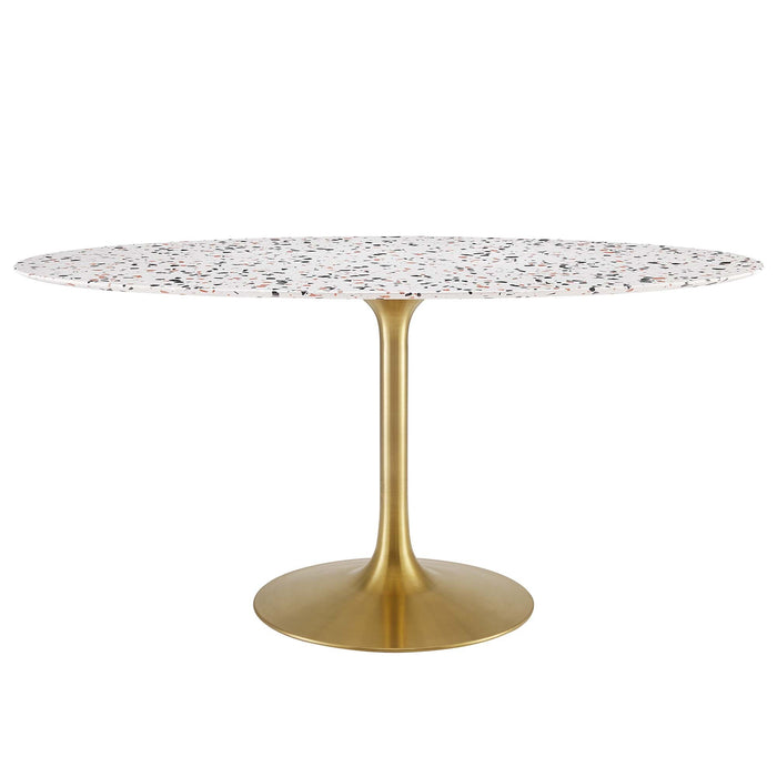 Lippa Oval Terrazzo Dining Table