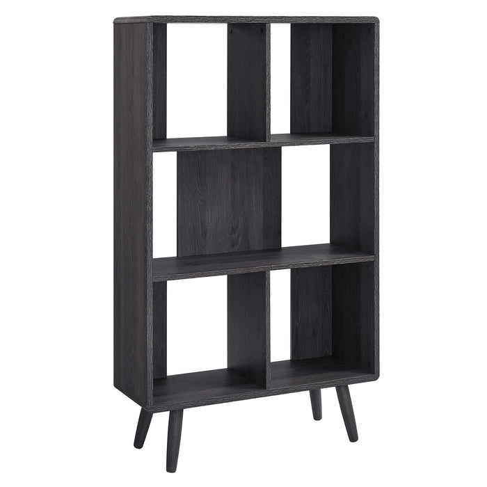 Modway Transmit 5 Shelf Wood Grain Bookcase - View 25