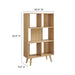 Modway Transmit 5 Shelf Wood Grain Bookcase - View 11
