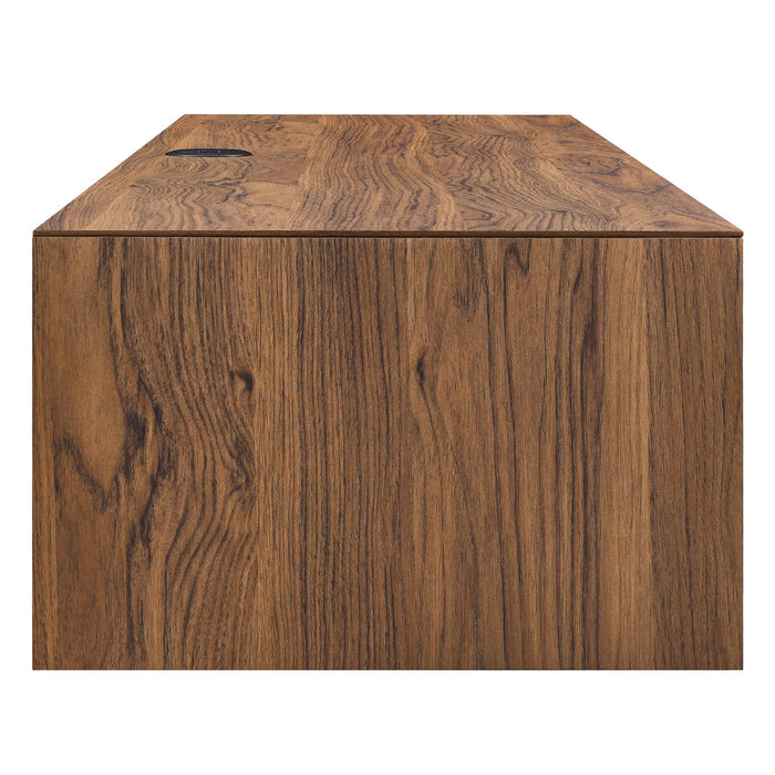 Modway Merit 60" Wall Mount Wood Office Desk - Lifestyle View