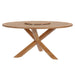 Wellspring 63" Outdoor Patio Teak Wood Dining Table - view 5
