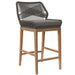 Wellspring Outdoor Patio Teak Wood Bar Stool - view 9