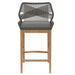 Wellspring Outdoor Patio Teak Wood Bar Stool - view 14