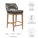 Wellspring Outdoor Patio Teak Wood Bar Stool - view 10