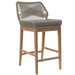 Wellspring Outdoor Patio Teak Wood Bar Stool - view 16