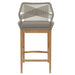 Wellspring Outdoor Patio Teak Wood Bar Stool - view 21