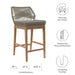 Wellspring Outdoor Patio Teak Wood Bar Stool - view 17