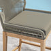 Wellspring Outdoor Patio Teak Wood Bar Stool - view 18