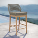 Wellspring Outdoor Patio Teak Wood Bar Stool - view 15