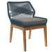 Wellspring Outdoor Patio Teak Wood Dining Chair - alternate angle view