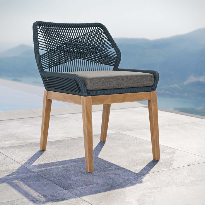 Wellspring Outdoor Patio Teak Wood Dining Chair - Modway \outdoor\dining chairs