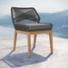 Wellspring Outdoor Patio Teak Wood Dining Chair - view 8