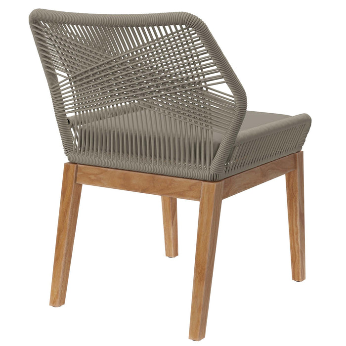 Wellspring Outdoor Patio Teak Wood Dining Chair - view 20