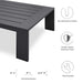 Modway Tahoe 2-Piece Outdoor Patio Powder-Coated Aluminum Set in Black - Detail View