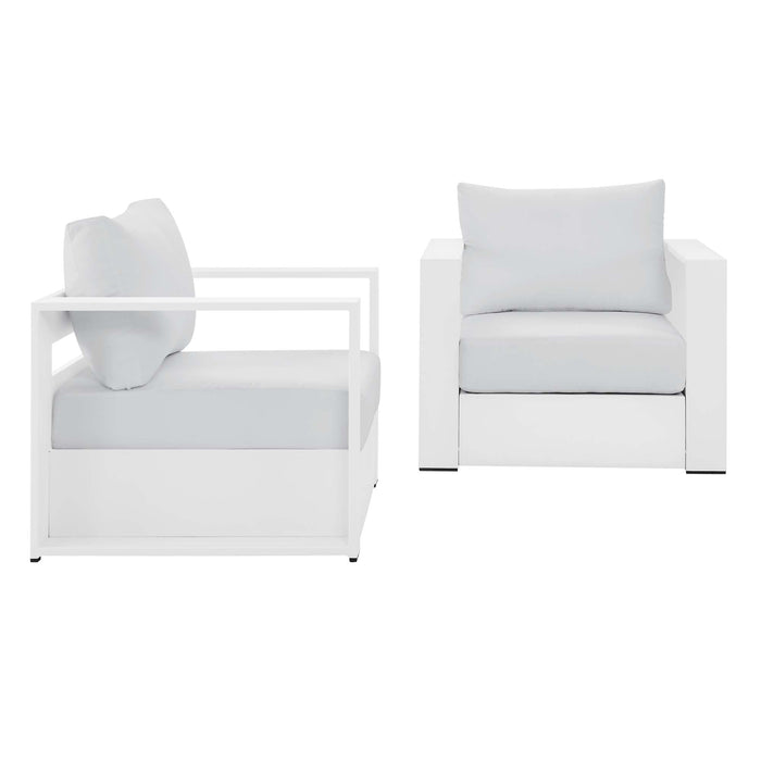 Modway Tahoe 2-Piece Outdoor Patio Powder-Coated Aluminum Armchair Set Living Room Furniture - View 41