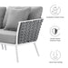 Stance Outdoor Patio Aluminum Small Sectional Sofa - detail close-up