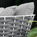 Stance Outdoor Patio Aluminum Small Sectional Sofa - in lifestyle setting