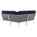 Stance Outdoor Patio Aluminum Small Sectional Sofa - view 23