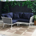 Stance Outdoor Patio Aluminum Small Sectional Sofa - view 14