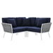 Stance Outdoor Patio Aluminum Small Sectional Sofa - view 15