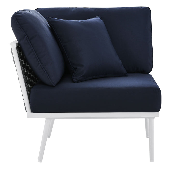 Stance Outdoor Patio Aluminum Small Sectional Sofa - view 25