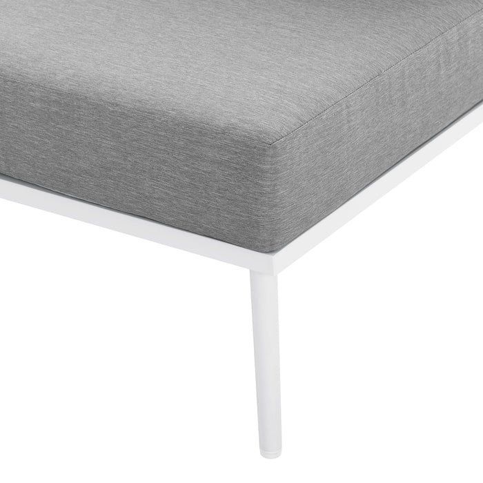 Stance Outdoor Patio Aluminum Large Sectional Sofa by Modway - installation view