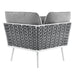 Stance Outdoor Patio Aluminum Large Sectional Sofa by Modway - interior view