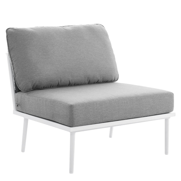 Stance Outdoor Patio Aluminum Large Sectional Sofa by Modway - alternate view